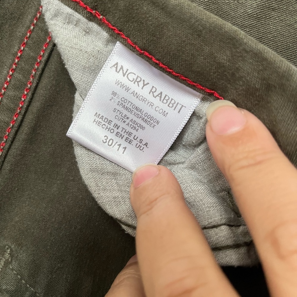 Angry Rabbit Olive Jeggings - Picture 2 of 3